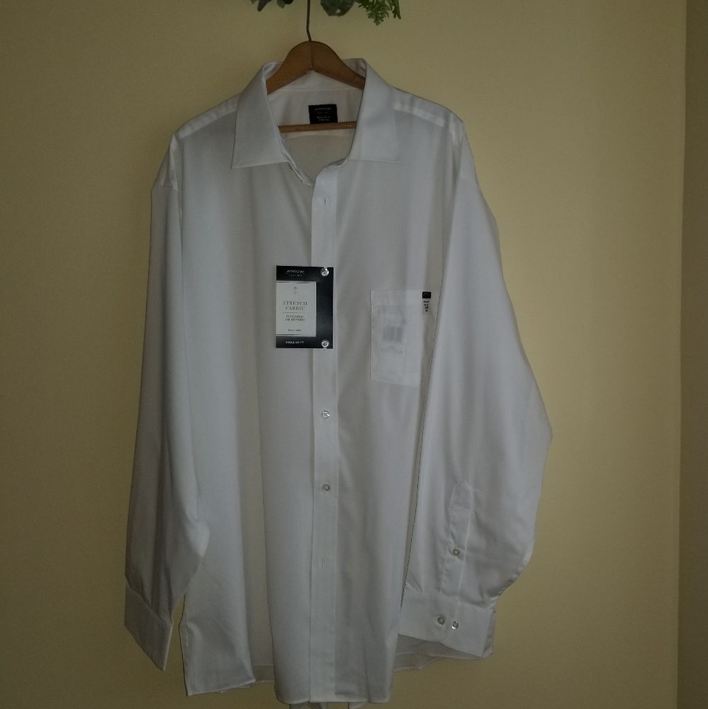New Men's Arrow Dress Shirt XXL